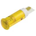 Signal Construct Yellow LED Panel Mount Indicator , 5 mm Mount Hole, Solder Tab Termination, IP67, 7V, 10mcd SKGD05101