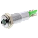 Signal Construct Green LED Panel Mount Indicator 6 mm, IP67, 12-14V SMCP06202
