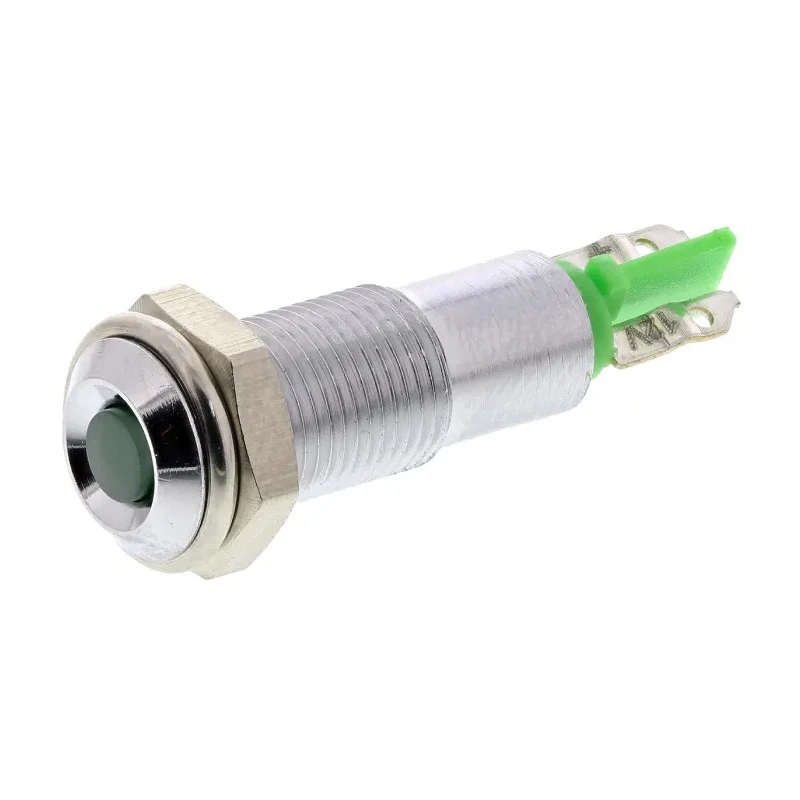 Signal Construct Green LED Panel Mount Indicator 6 mm, IP67, 12-14V SMCP06202