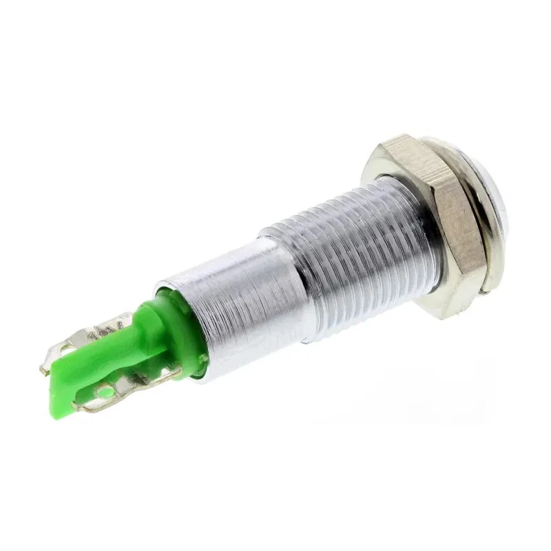Signal Construct Green LED Panel Mount Indicator 6 mm, IP67, 12-14V SMCP06202