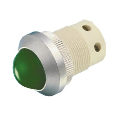 Signal Construct Green LED Panel Mount Indicator, 22 mm Mount Hole, Screw Termination, 20-28V SMQD22734
