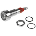 Signal Construct Red LED Panel Mount Indicator 8 mm IP67 12-14V SMLD08012