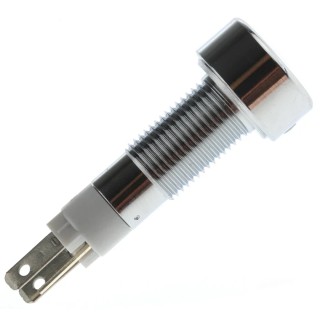 Signal Construct LED White Panel Mount Indicator 8 mm IP67 12-14V SMLE08212