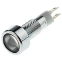Signal Construct LED White Panel Mount Indicator 8 mm IP67 12-14V SMLE08212