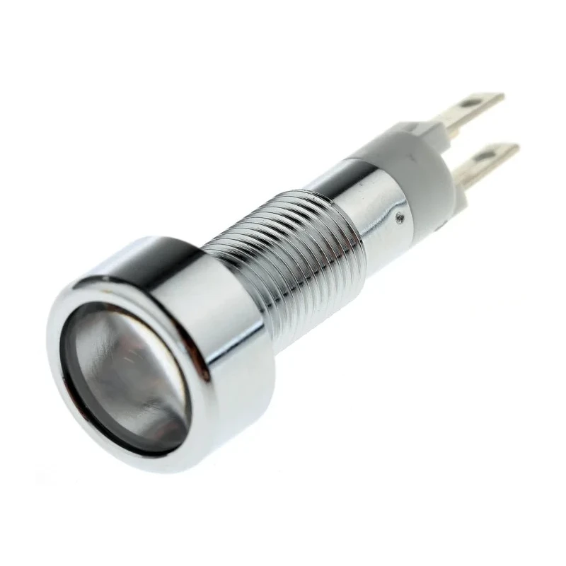 Signal Construct LED White Panel Mount Indicator 8 mm IP67 12-14V SMLE08212