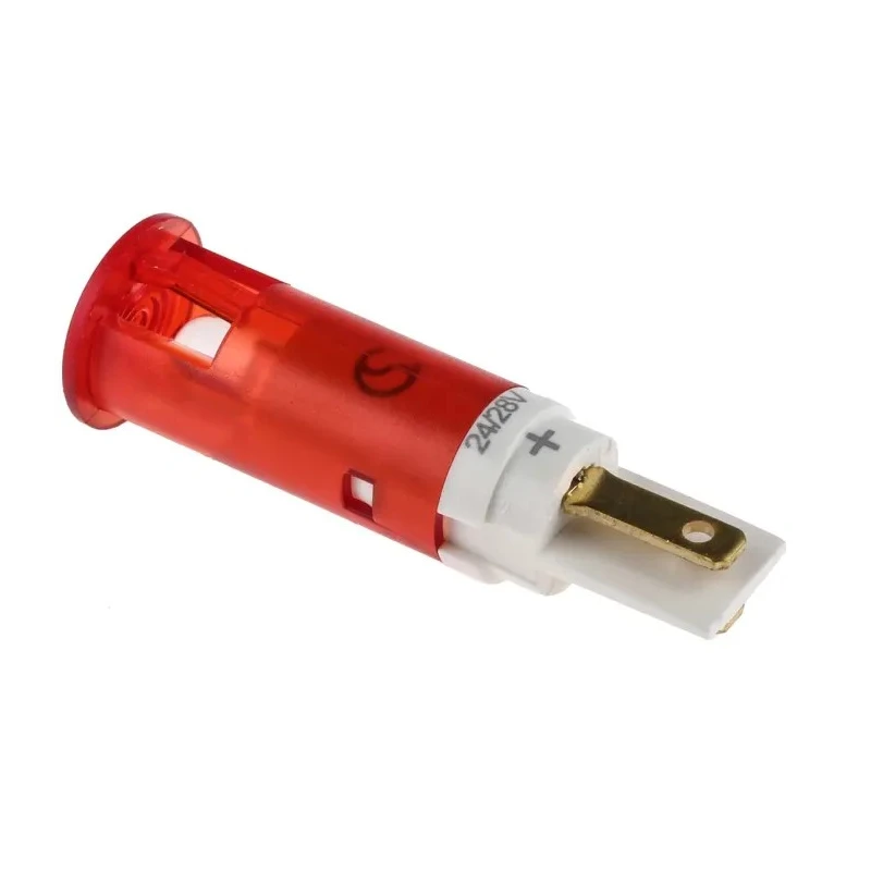 Signal Construct Red Panel Mount Indicator Flush Bezel 24V 28V 10mA SKGH10024