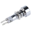 Signal Construct White LED Panel Mount Indicator, 8 mm Mount Hole, IP67, Tab Termination SMLU08614