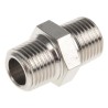 Legris LF3000 Series Male Pneumatic Fitting Brass Threaded R 1/8 in, Nickel Finish 0900 00 10