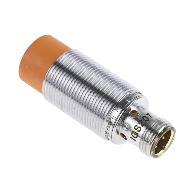 ifm electronic Threaded Barrel Inductive Proximity Sensor M18 x 1, 36 V dc, PNP Output, 12 mm Detection Distance IGS207