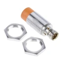 ifm electronic Threaded Barrel Inductive Proximity Sensor M18 x 1, 36 V dc, PNP Output, 12 mm Detection Distance IGS207