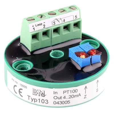 LKMelectronic PT100 Input Temperature Transmitter 90V, Operating Temperature Range -40°C to 85°C LKM 103/1