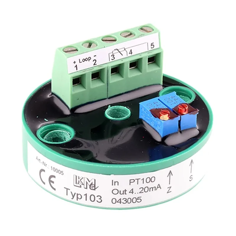 LKMelectronic PT100 Input Temperature Transmitter 90V, Operating Temperature Range -40°C to 85°C LKM 103/1