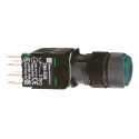 Schneider Electric Harmony XB6 Series Illuminated Latching Push Button Switch, Panel Mount, 16 mm Cutout, SPST XB6AF3B1B