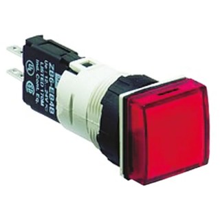 Schneider Electric Panel Mount Red LED Pilot Light Harmony XB6 16 mm Cutout 30V ac/dc IP65 Round XB6CV4BB