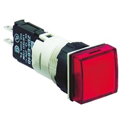 Schneider Electric Panel Mount Red LED Pilot Light Harmony XB6 16 mm Cutout 30V ac/dc IP65 Round XB6CV4BB