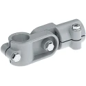 Rose+Krieger M10 Hinge Clamp Connecting Component for Strut Profile 40 mm Groove Size 56 mm Round Tube Size 184000010200