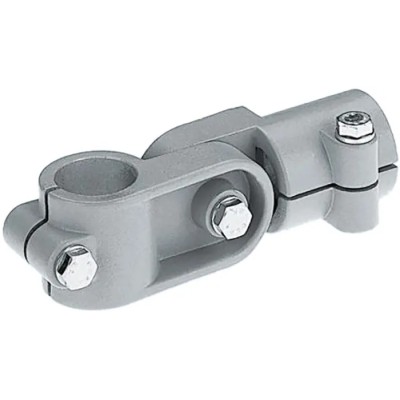 Rose+Krieger M10 Hinge Clamp Connecting Component for Strut Profile 40 mm Groove Size 56 mm Round Tube Size 184000010200