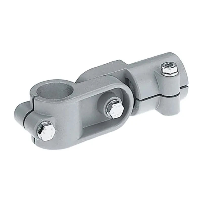 Rose+Krieger M10 Hinge Clamp Connecting Component for Strut Profile 40 mm Groove Size 56 mm Round Tube Size 184000010200