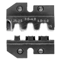 Knipex Crimp Die Set Coaxial Type, Insulated, 3 to 6/1.25 to 2.5 mm², Black, 2 Pieces 97 49 15