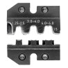 Knipex Crimp Die Set Coaxial Type, Insulated, 3 to 6/1.25 to 2.5 mm², Black, 2 Pieces 97 49 15