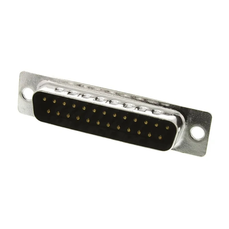 ITT Cannon 25 Way Straight 2.77 mm Pitch Panel Mount D-Sub Connector, 5A, 400V, Steel Housing, Gold over Nickel 119998-2832