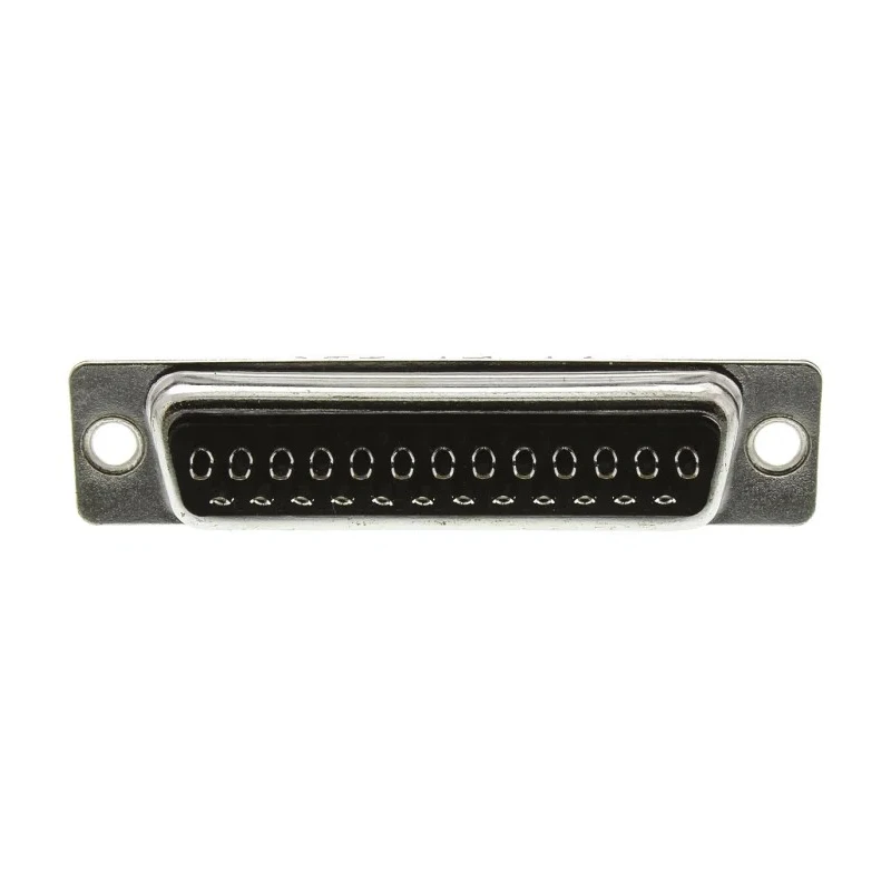 ITT Cannon 25 Way Straight 2.77 mm Pitch Panel Mount D-Sub Connector, 5A, 400V, Steel Housing, Gold over Nickel 119998-2832