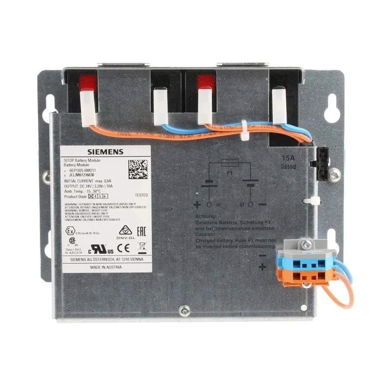 Siemens 24 V Screw Sealed Lead Acid Battery 3.2 Ah, 190 mm x 151 mm x 82 mm 6EP1935-6MD11