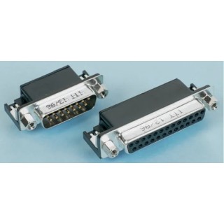 ITT Cannon 25 Way Right Angle 2.77 mm Pitch Through Hole D-Sub Connector Female 119998-3057