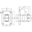 Rose+Krieger Flange Clamp Series FK, Type FK, Model , Made in Germany 12120000020