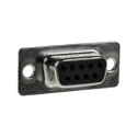 ITT Cannon ZDF 9 Way Straight 2.84 mm Pitch Panel Mount D-Sub Connector Female 119998-2835