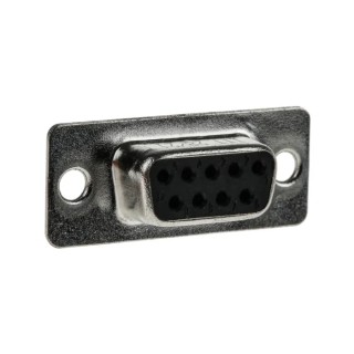 ITT Cannon ZDF 9 Way Straight 2.84 mm Pitch Panel Mount D-Sub Connector Female 119998-2835