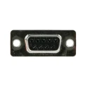 ITT Cannon ZDF 9 Way Straight 2.84 mm Pitch Panel Mount D-Sub Connector Female 119998-2835