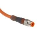 Lumberg Automation Sensor Actuator Cable Male 3-Way Straight Connector, Polyvinyl Chloride Jacket, 2m RSMV 3-06/2M