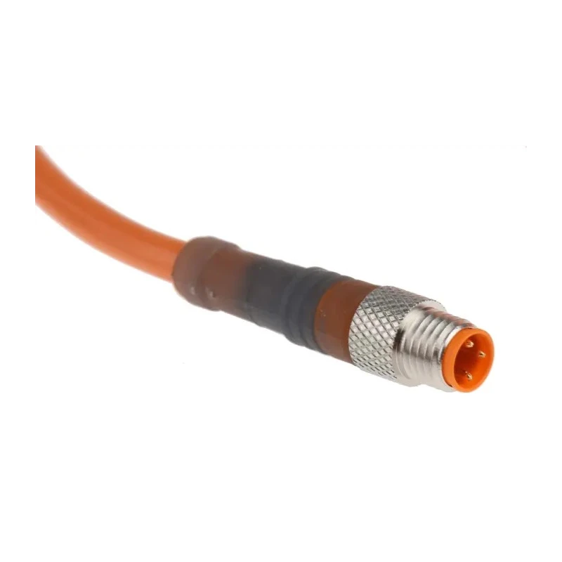 Lumberg Automation Sensor Actuator Cable Male 3-Way Straight Connector, Polyvinyl Chloride Jacket, 2m RSMV 3-06/2M