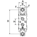 Mersen NH Series Polyamide Tag Fuse Holder Terminal Cover IP64 IP40 VDE EAC M222513 / BB00TS
