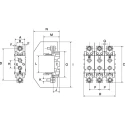 Mersen NH Series Polyamide Tag Fuse Holder Terminal Cover IP64 IP40 VDE EAC M222513 / BB00TS