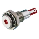 Bulgin Red Panel Mount Indicator 24V DC 30mA Solder Tab Termination IP67 Recessed DX0505/RD/24