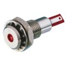Bulgin Red Panel Mount Indicator 24V DC 30mA Solder Tab Termination IP67 Recessed DX0505/RD/24