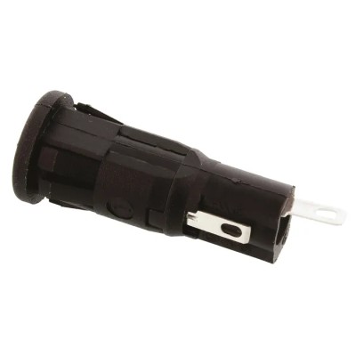 Bulgin 10A Panel Mount Fuse Holder, 1P-Pole for 5 x 20 mm Fuses, 250V AC FX0458/1