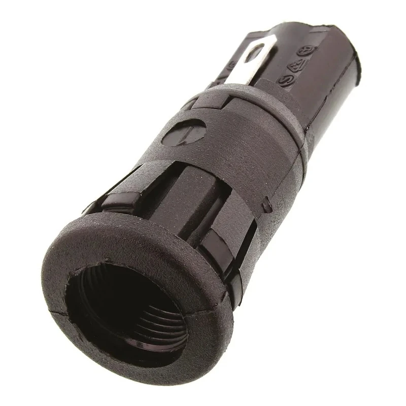 Bulgin 10A Panel Mount Fuse Holder, 1P-Pole for 5 x 20 mm Fuses, 250V AC FX0458/1