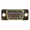 RS PRO 9 Way Straight Panel Mount D-Sub Connector Female 750V 5A with Gold over Nickel Contacts 472-843