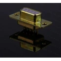 RS PRO 9 Way Straight Panel Mount D-Sub Connector Female 750V 5A with Gold over Nickel Contacts 472-843