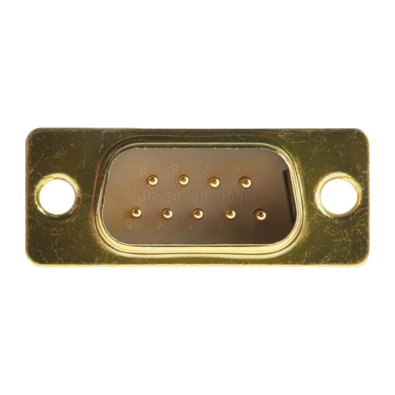 RS PRO 9 Way Straight Panel Mount D-Sub Connector Male 750V 5A Steel Shell 472-837