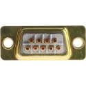 RS PRO 9 Way Straight Panel Mount D-Sub Connector Male 750V 5A Steel Shell 472-837