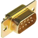 RS PRO 9 Way Straight Panel Mount D-Sub Connector Male 750V 5A Steel Shell 472-837