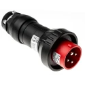 Eaton IP66 Red Cable Mount 3P+PE Straight Power Connector ATEX 16A 415V 