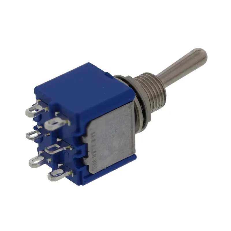 APEM Toggle Switch Panel Mount On-On DPST Solder Terminal Brass Actuator 30V dc 250V ac 5642A