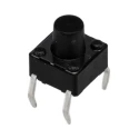 APEM Black Tactile Switch Button, 3.5 mm Actuator Length, SPST 50mA 12 V DC, PCB Mount DTS63KV