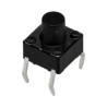 APEM Black Tactile Switch Button, 3.5 mm Actuator Length, SPST 50mA 12 V DC, PCB Mount DTS63KV