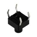 APEM Black Tactile Switch Button, 3.5 mm Actuator Length, SPST 50mA 12 V DC, PCB Mount DTS63KV